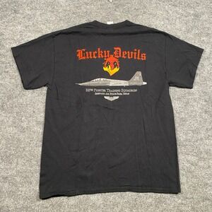 Mens 88th Fighter Training Squadron Lucky Devils Sheppard AFB T-Shirt L